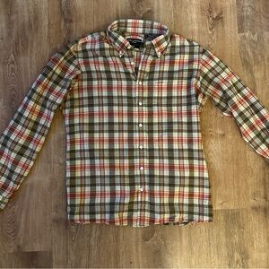 Spier & Mackay Plaid Oxford Button Down Shirt 16